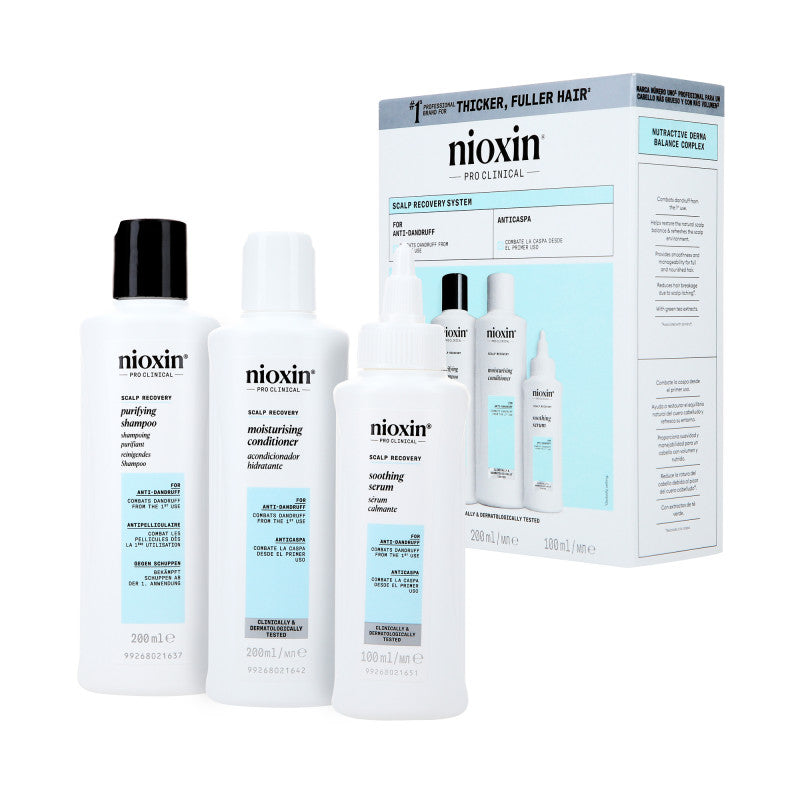 NIOXIN PRO CLICAL SCALP RECOVERY KIT Sada zklidňující péče o vlasy 2 x 200 ml + 100 ml