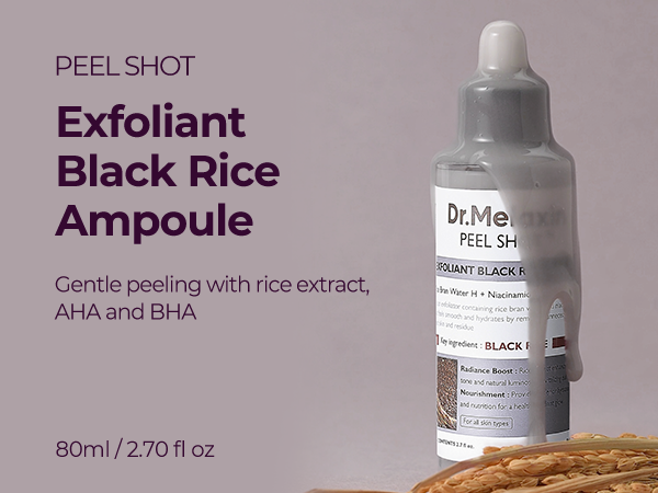 DR.MELAXIN PEEL SHOT LINE Ampoule exfoliante en douceur à l'extrait de riz noir 80 ml #4
