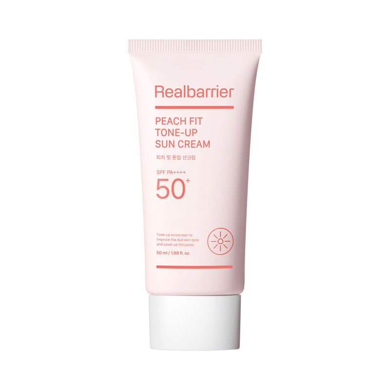 REAL BARRIER PEACH crema solare idratante con effetto illuminante SPF50+ PA++++ 50 ml