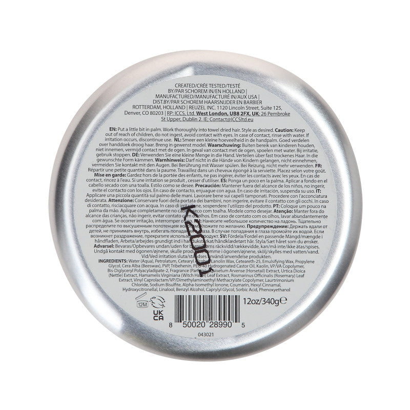 REUZEL SILVER CONCRETE HOLD MATTE Pommade capillaire mate forte 340 g #2