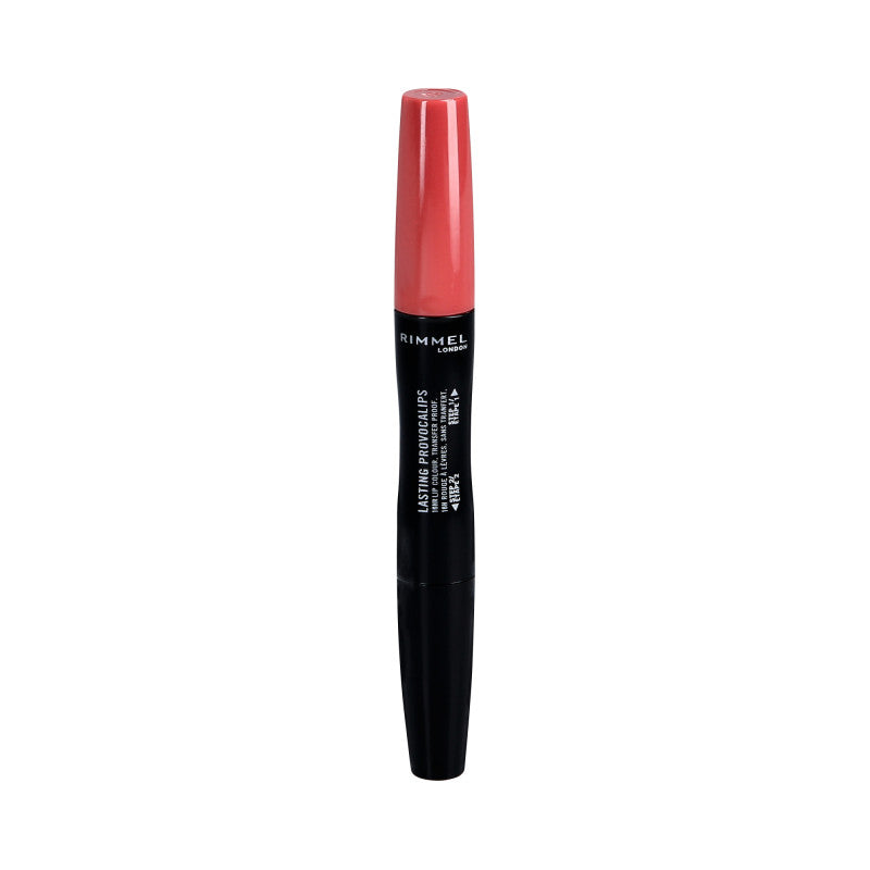 RIMMEL LASTING PROVOCALIPS Langanhaltender Lippenstift 2in1 210 Pinkcase Emergency 6 ml