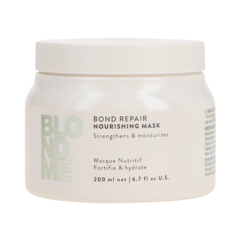 SCHWARZKOPF BLONDME BOND REPAIR NOURISHING Maschera rinforzante per capelli secchi e danneggiati 200 ml