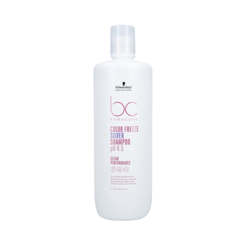 SCHWARZKOPF PROFESSIONAL BC COLOR FREEZE SILVER Shampoo per capelli grigi e biondi 1000ml