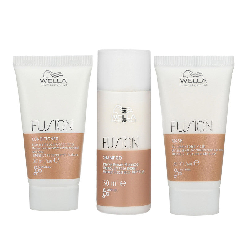 WELLA PROFESSIONALS FUSION Intense Repair Set Shampoo 50ml + Conditioner 30ml + Maske 30ml