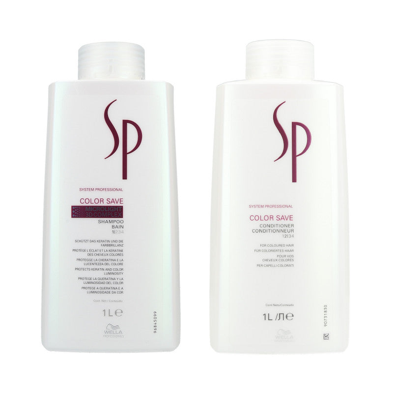 WELLA SP Color Save  capelli colorati Shampoo 1000 ml + Balsamo 1000 ml 
