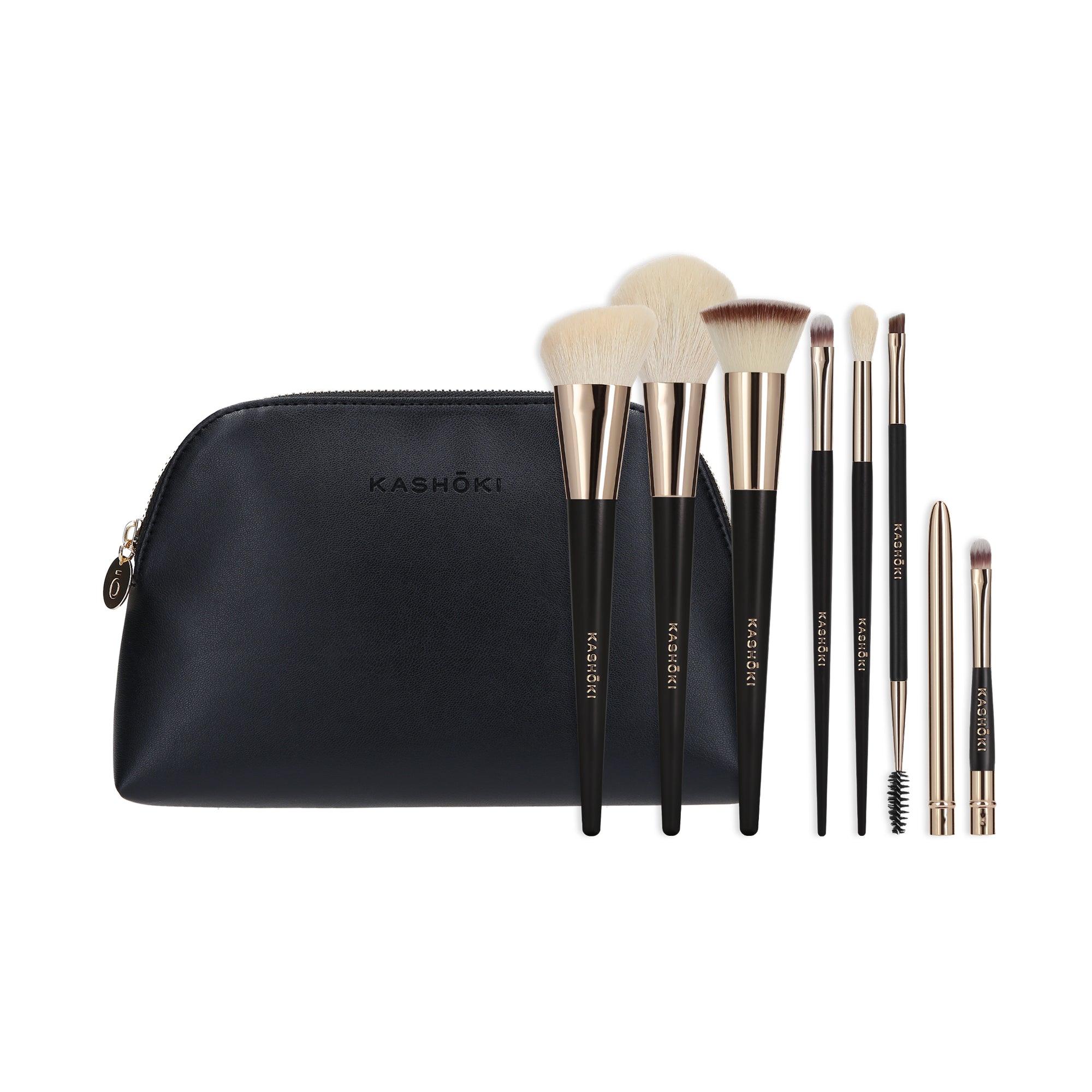 KASHŌKI Ensemble de pinceaux avec trousse de maquillage